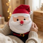 Peluche de Santa Navideño 20 cm Suave para Niños con Traje Color Rojo