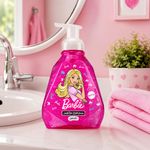 Jabón Espuma Barbie de 300 mL con Dispensador para Manos Infantil Rosado