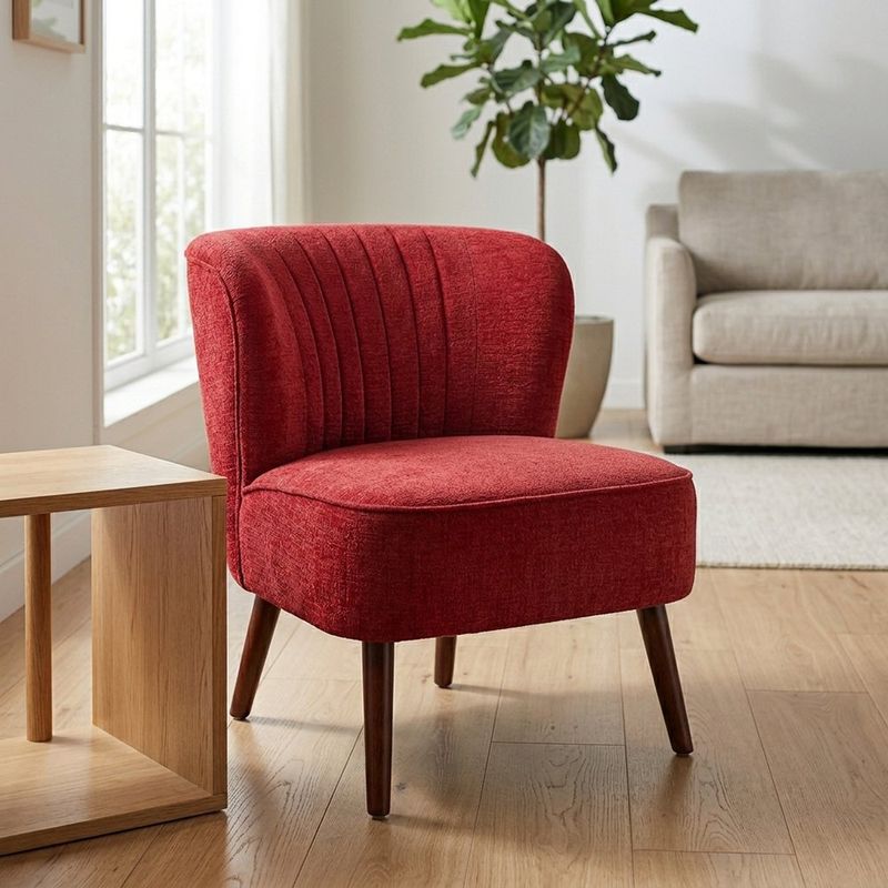 Sillón Marvel Tapizado Rojo 71 x 65 x 74 cm