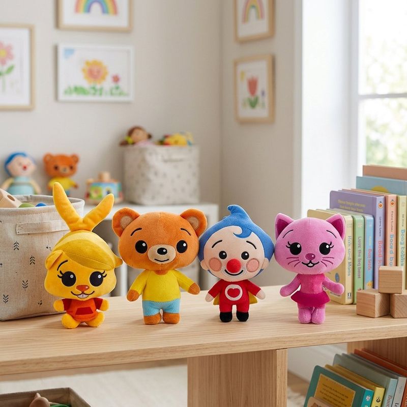 Peluche Musical Plim Plim de 20 Cm en Presentación Surtida
