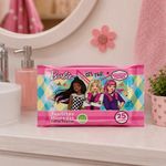 Toallas Húmedas Barbie con Sábila para Manos y Rostro, 25 Unidades