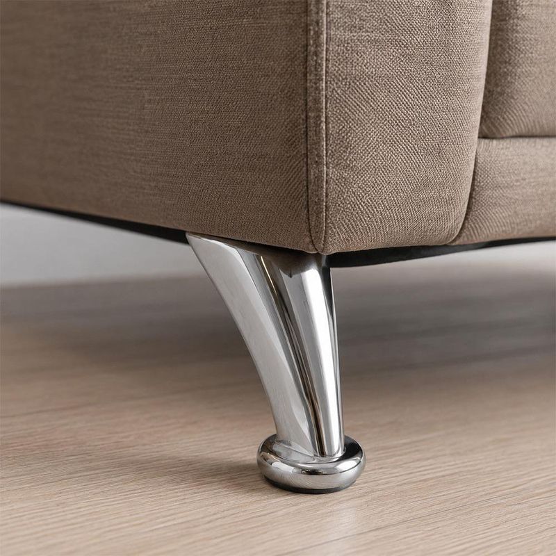 Pata para Mueble Handy Modelo 3375 Acabado Cromado Altura de 90 Mm