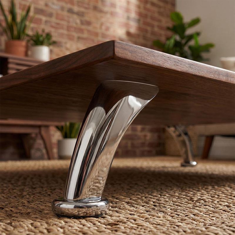 Pata para Mueble Handy Modelo 3375 Acabado Cromado Altura de 90 Mm