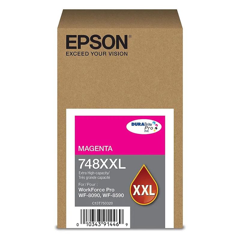 Cartucho de Tinta Epson 748XXL Magenta de Extra Alta Capacidad