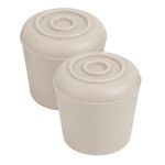 Set de 4 Tacos de Hule para Mueble de 1 1/8 Plg Color Blanco