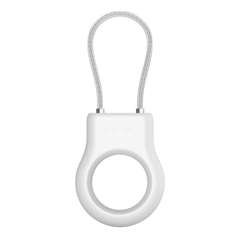 Protector Belkin para Apple AirTag con Cable Metálico Blanco