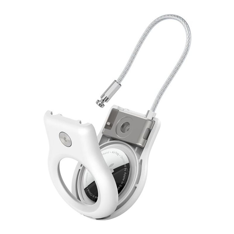 Protector Belkin para Apple AirTag con Cable Metálico Blanco