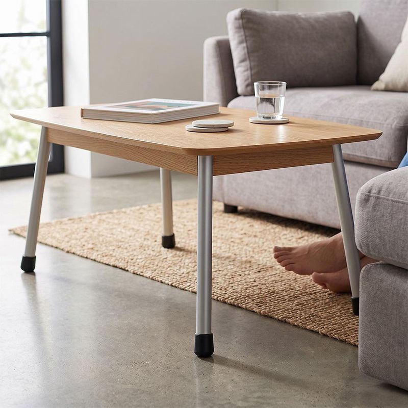 Tacos de Hule Estándar para Mueble de 1 1/2 plg Color Negro en Set de 2
