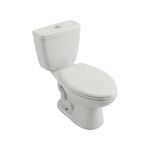 Inodoro Elongado Ecoline con Botón Superior Blanco