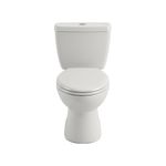 Inodoro Elongado Ecoline con Botón Superior Blanco