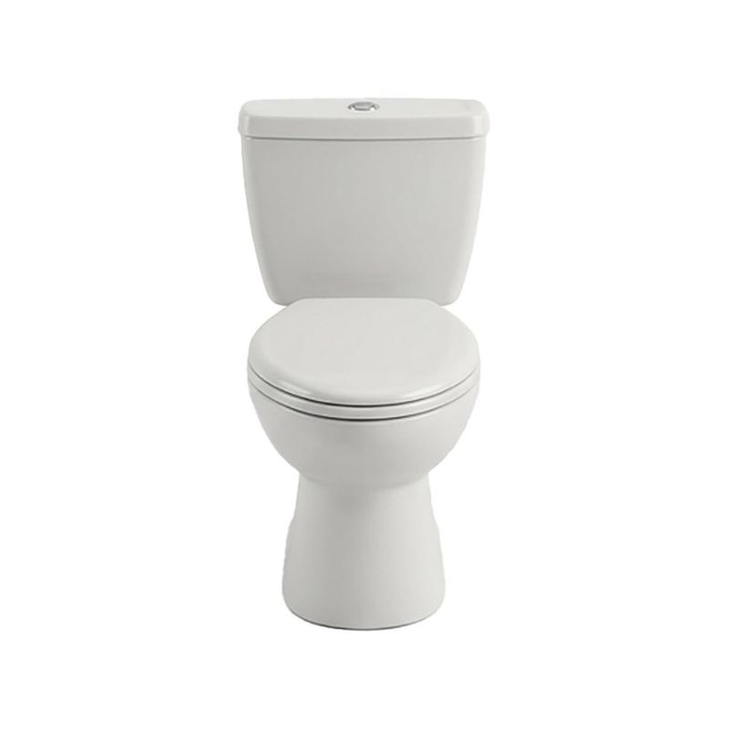 Inodoro Elongado Ecoline con Botón Superior Blanco