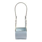 Farol Decorativo Navideño de Metal 26 cm Diseño Muñeco de Nieve Frosty Blanco