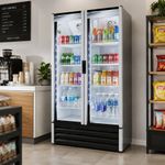 Visicooler VE-28 con Doble Puerta de Vidrio de 792 Litros Color Gris
