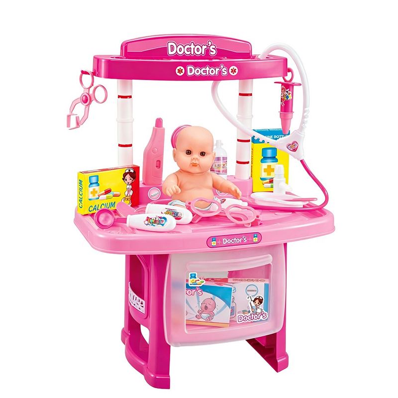 Set de Juego Médico para Bebés con Estación y Accesorios 28 Piezas