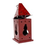 Farol Decorativo Navideño de Metal con Figuras 29.5 cm - Presentación Surtida