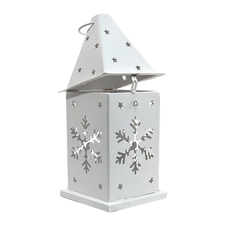 Farol Decorativo Navideño de Metal con Figuras 29.5 cm - Presentación Surtida