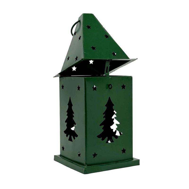 Farol Decorativo Navideño de Metal con Figuras 29.5 cm - Presentación Surtida