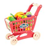 Carrito de Supermercado de Juguete con Accesorios para Niños 25 Piezas Multicolor