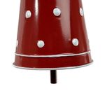 Set de 2 Campanas Colgantes Navideños de Metal 28.5 cm Diseño Puntos