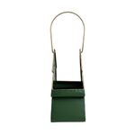 Linterna Decorativa Navideña de Metal 26 cm Diseño Pino Verde con Asa
