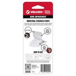 Velcro Industrial Rectangular de 4x2 plg, Paquete con 2 Unidades Color Blanco