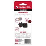 Velcro Multiuso Tipo Cuadrado 5/8 plg, Paquete con 12 Unidades Color Negro
