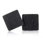Velcro Multiuso Tipo Cuadrado 5/8 plg, Paquete con 12 Unidades Color Negro