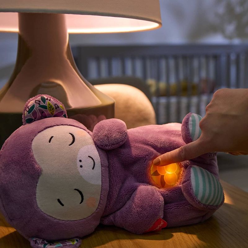 Peluche de Mono Interactivo Soothe 'n Snuggle Color Morado