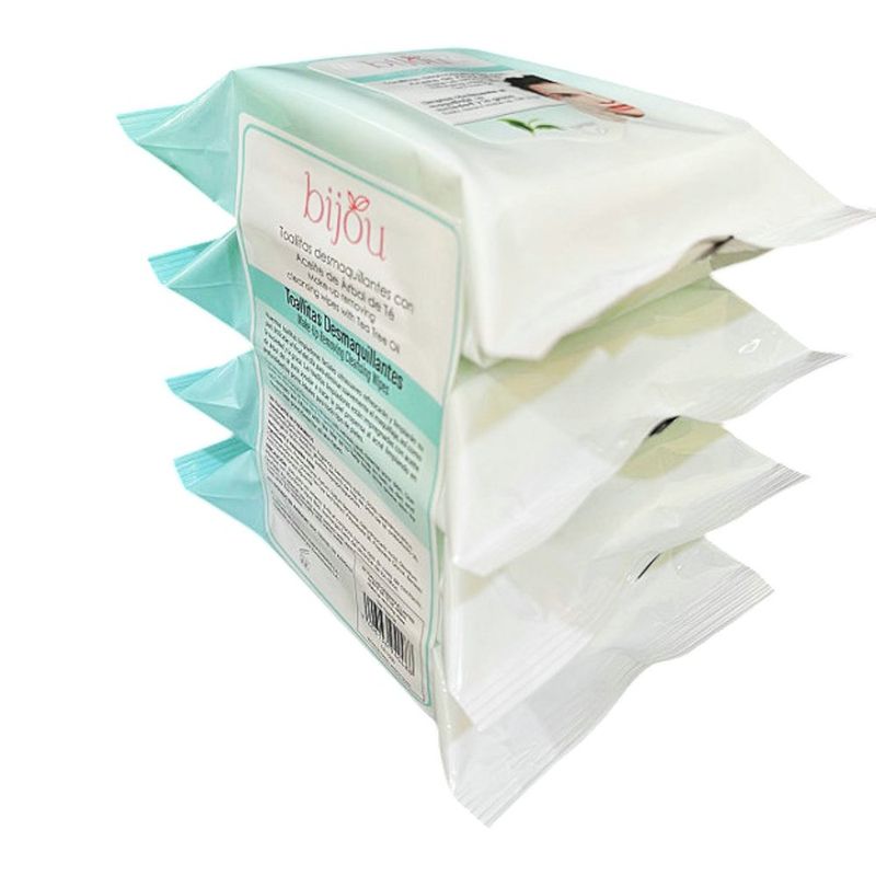 Toallitas Desmaquillantes Refinador de Poros con Aceite de Árbol de Té 30 Unidades