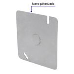 Tapa Cuadrada para Caja Eléctrica de 4x4 plg Acabado Galvanizado