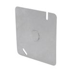 Tapa Cuadrada para Caja Eléctrica de 4x4 plg Acabado Galvanizado