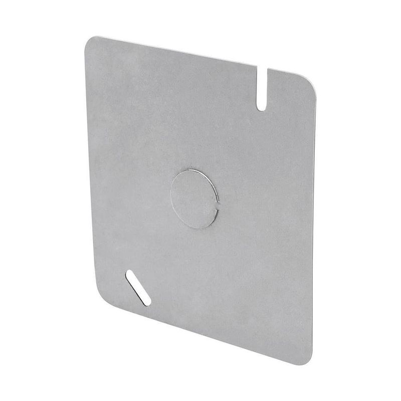 Tapa Cuadrada para Caja Eléctrica de 4x4 plg Acabado Galvanizado