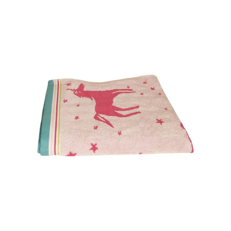 Toalla de Mano Diseño de Unicornio con Estrellas de 140 X 70 Cm