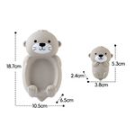 Set de Juguetes de Baño Amigos Flotantes Diseño Nutria Color Beige