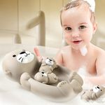 Set de Juguetes de Baño Amigos Flotantes Diseño Nutria Color Beige