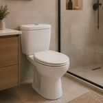 Inodoro Elongado Ecoline con Botón Superior Blanco