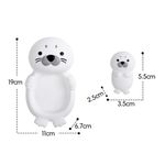 Set de Juguetes de Baño Flotantes para Bebé Diseño Animales Marinos Color Blanco 4 Piezas