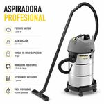 Aspiradora Profesional para Seco y Húmedo NT 38/1 de 38 Litros 1600 W