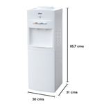 Dispensador de Agua de Piso Frío y Caliente con Compartimiento Color Blanco