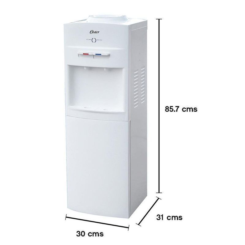 Dispensador de Agua de Piso Frío y Caliente con Compartimiento Color Blanco