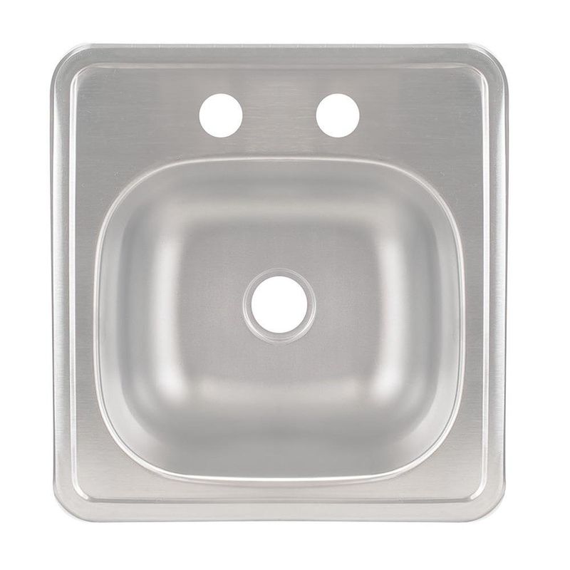 Lavatrastos Empotrable Mark M-10 de 1 Fosa Acero Inoxidable 38 x 38 x 14 cm
