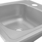 Lavatrastos Empotrable Mark M-10 de 1 Fosa Acero Inoxidable 38 x 38 x 14 cm
