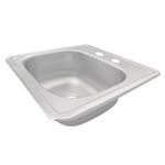 Lavatrastos Empotrable Mark M-10 de 1 Fosa Acero Inoxidable 38 x 38 x 14 cm