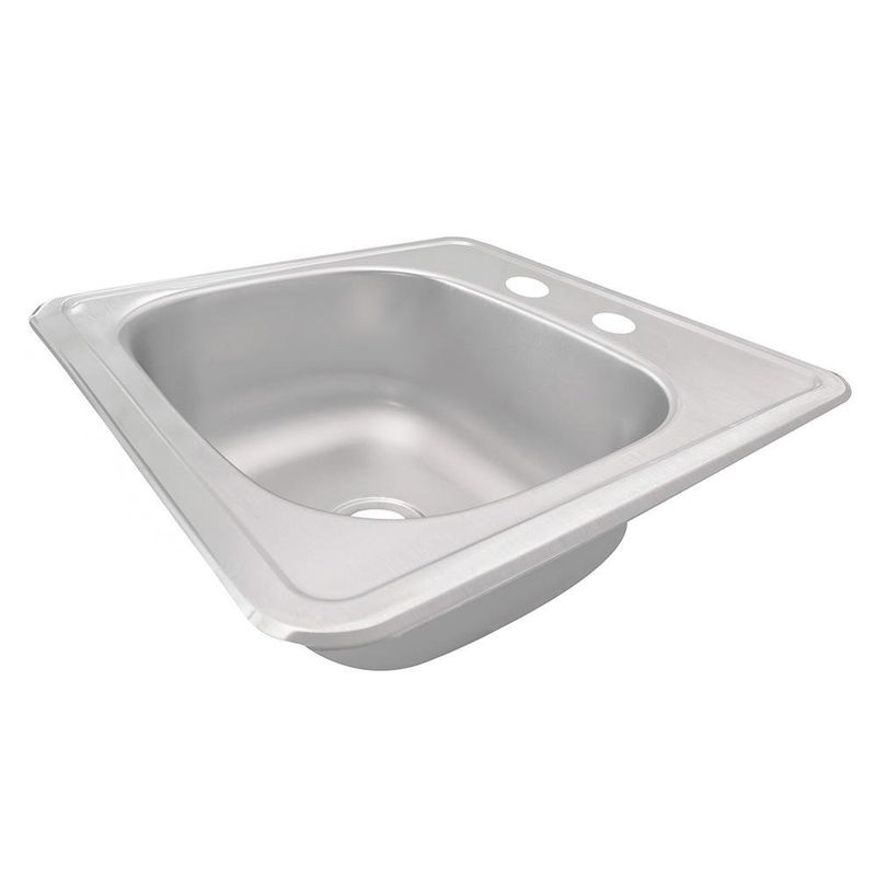 Lavatrastos Empotrable Mark M-10 de 1 Fosa Acero Inoxidable 38 x 38 x 14 cm