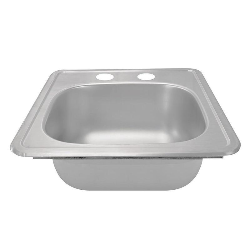 Lavatrastos Empotrable Mark M-10 de 1 Fosa Acero Inoxidable 38 x 38 x 14 cm
