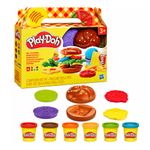 Set Play-Doh Food Shapes con Accesorios y 6 Botes de Plastilina de 340 Gr - Presentación Surtidos
