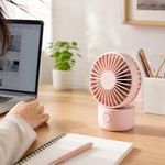 Mini Ventilador Oscilante para Escritorio Colores Surtidos