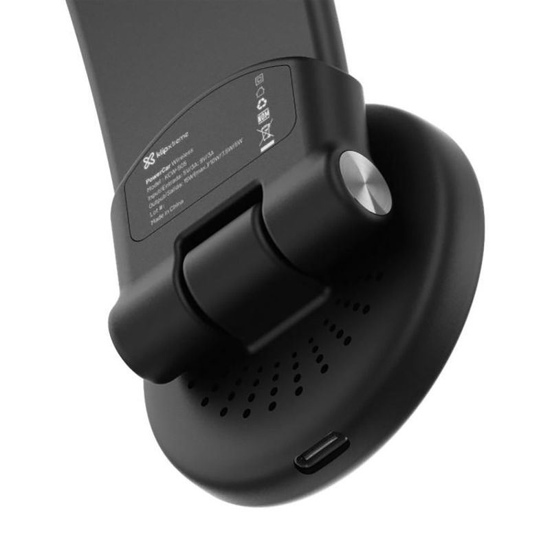 Soporte para Auto con Cargador Inalámbrico Magnético 15W Negro