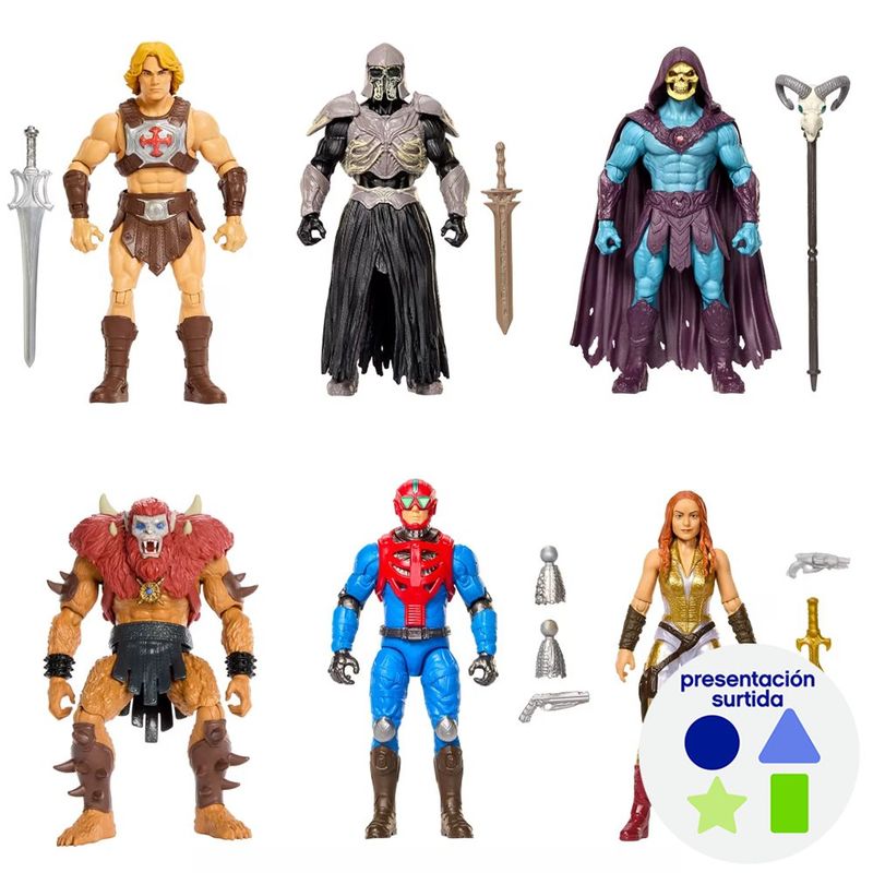 Figura de Acción Masters of the Universe Presentación Surtida