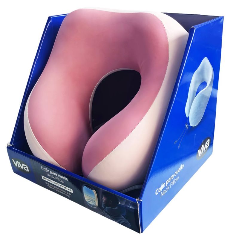 Cojín de Cuello Memory Foam para Viaje Colores Surtidos